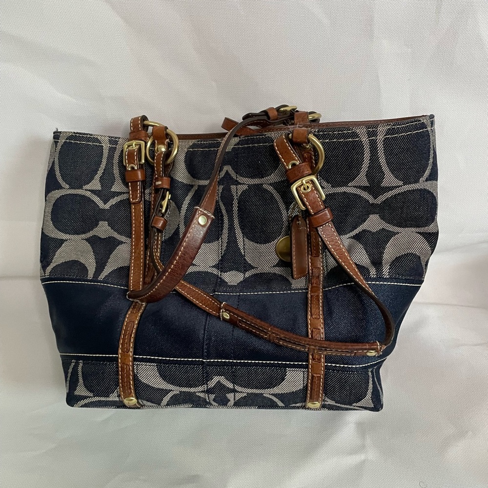 Authentic Vintage Coach Bag| Color Blue